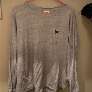VS Pink Grey Long Sleeve